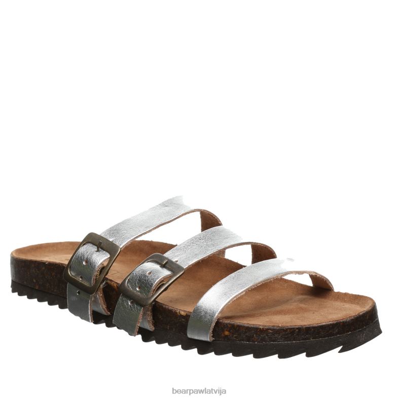 Sudrabs sievietes sandales BEARPAW mercedes P2XFF453