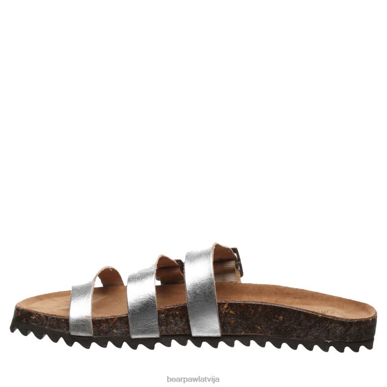 Sudrabs sievietes sandales BEARPAW mercedes P2XFF453