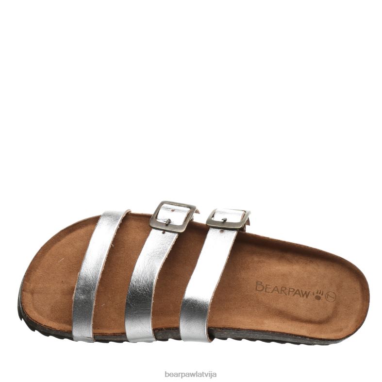 Sudrabs sievietes sandales BEARPAW mercedes P2XFF453