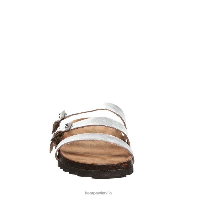 Sudrabs sievietes sandales BEARPAW mercedes P2XFF453