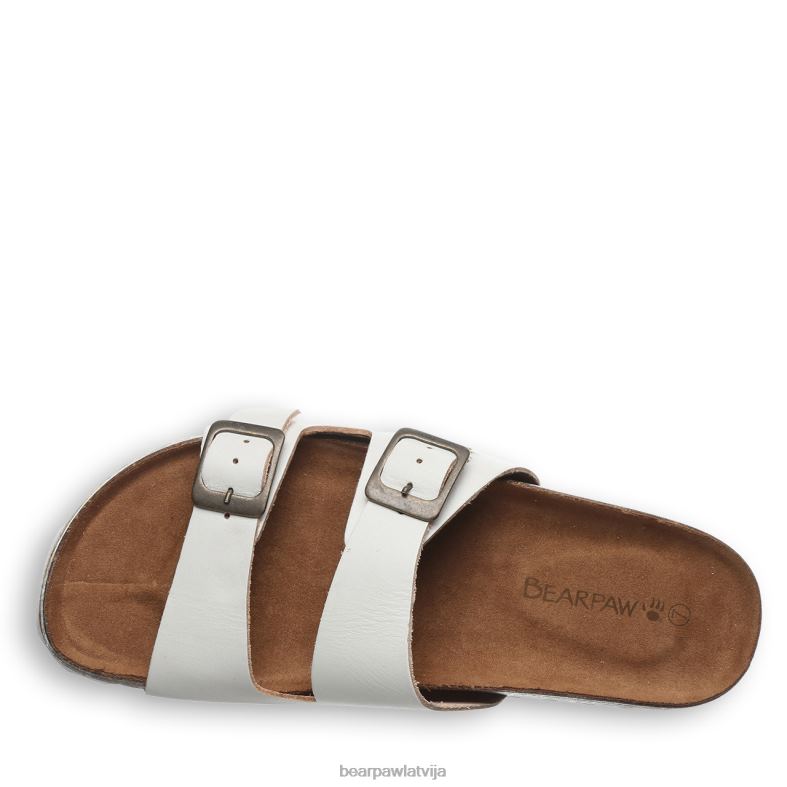 balts sievietes sandales BEARPAW Džuljeta P2XFF458