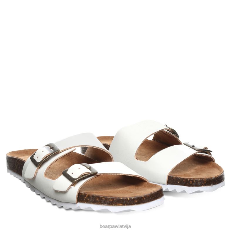 balts sievietes sandales BEARPAW Džuljeta P2XFF458