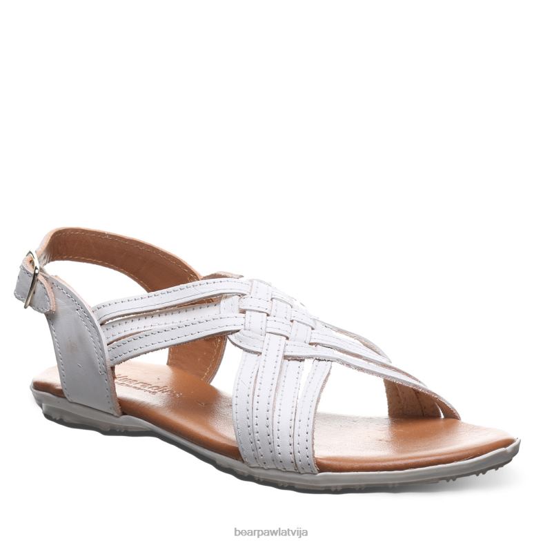 balts sievietes sandales BEARPAW ahāts P2XFF380