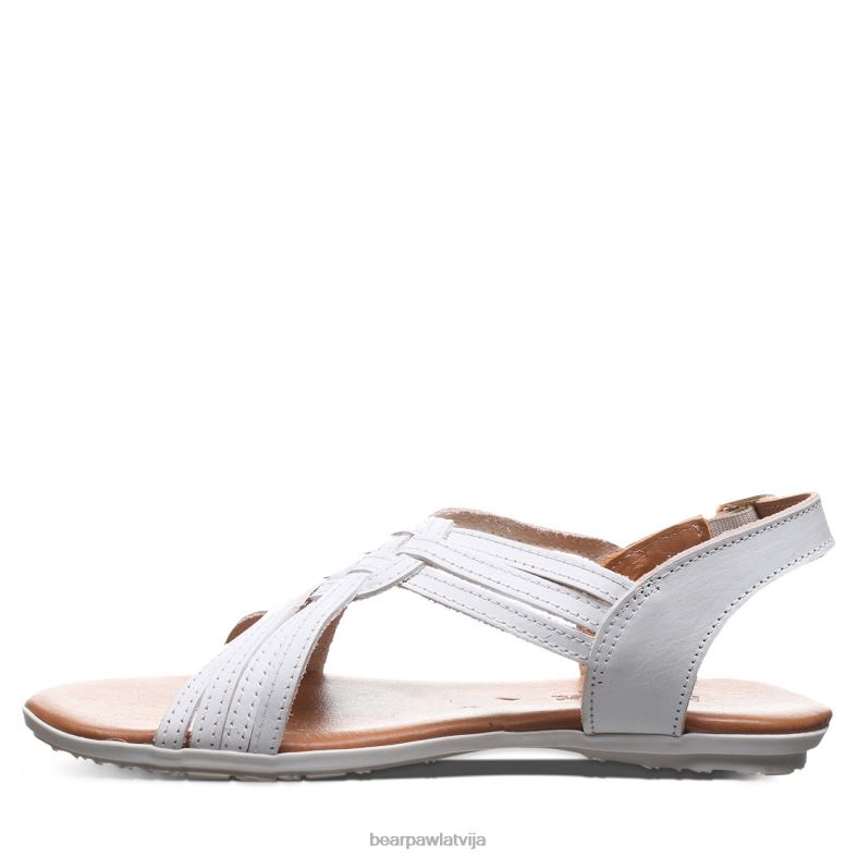 balts sievietes sandales BEARPAW ahāts P2XFF380