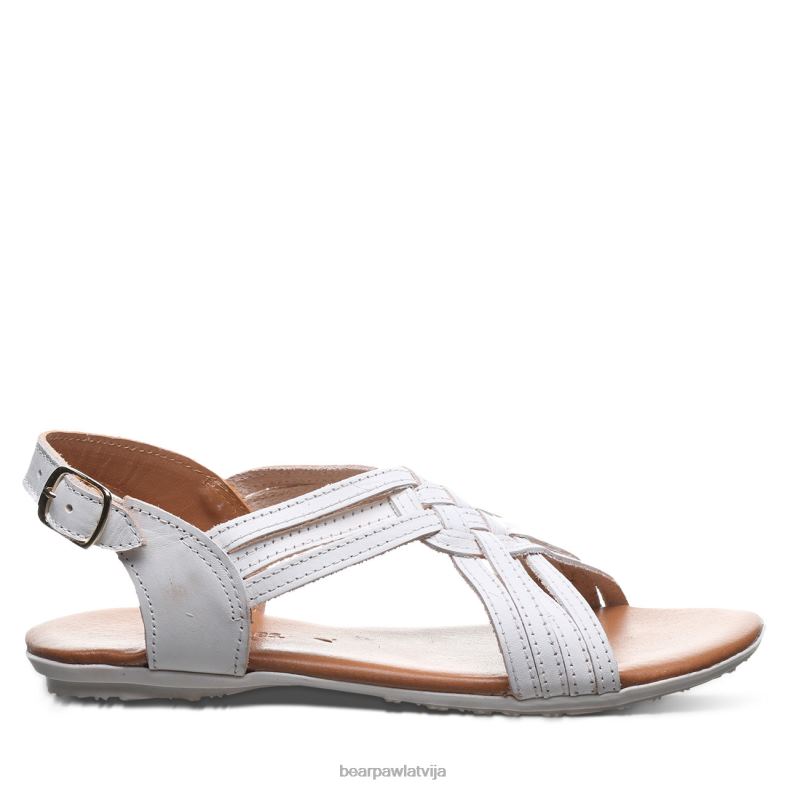 balts sievietes sandales BEARPAW ahāts P2XFF380