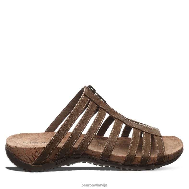 brūns sievietes sandales BEARPAW sabrina P2XFF361