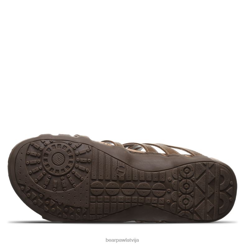 brūns sievietes sandales BEARPAW sabrina P2XFF361