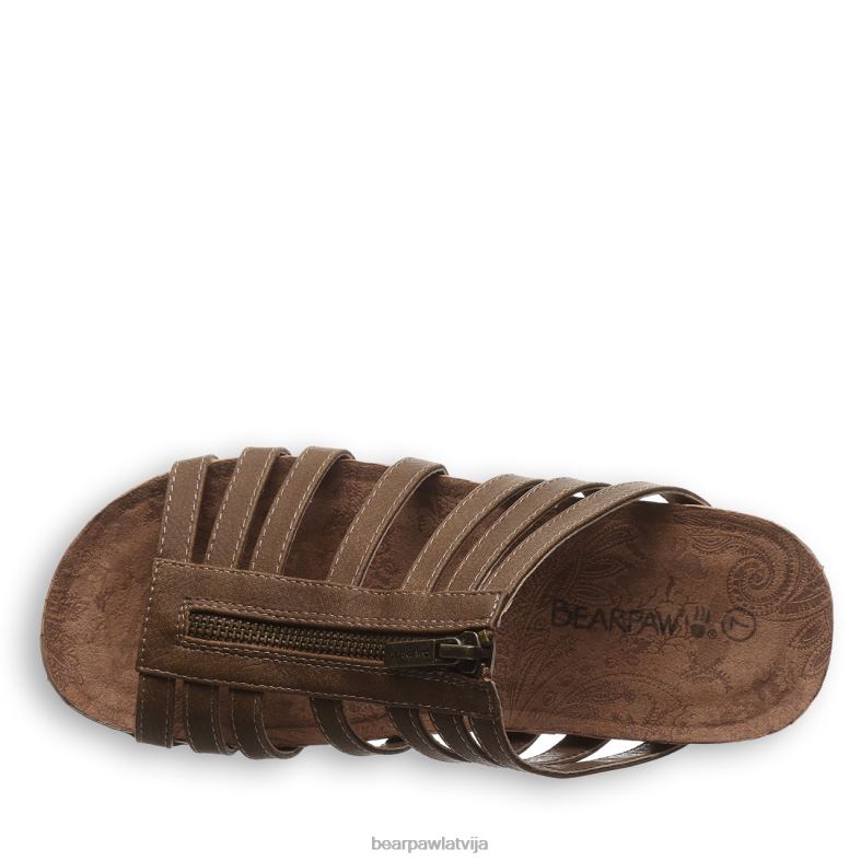 brūns sievietes sandales BEARPAW sabrina P2XFF361
