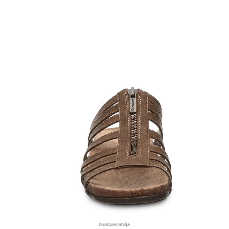 brūns sievietes sandales BEARPAW sabrina P2XFF361