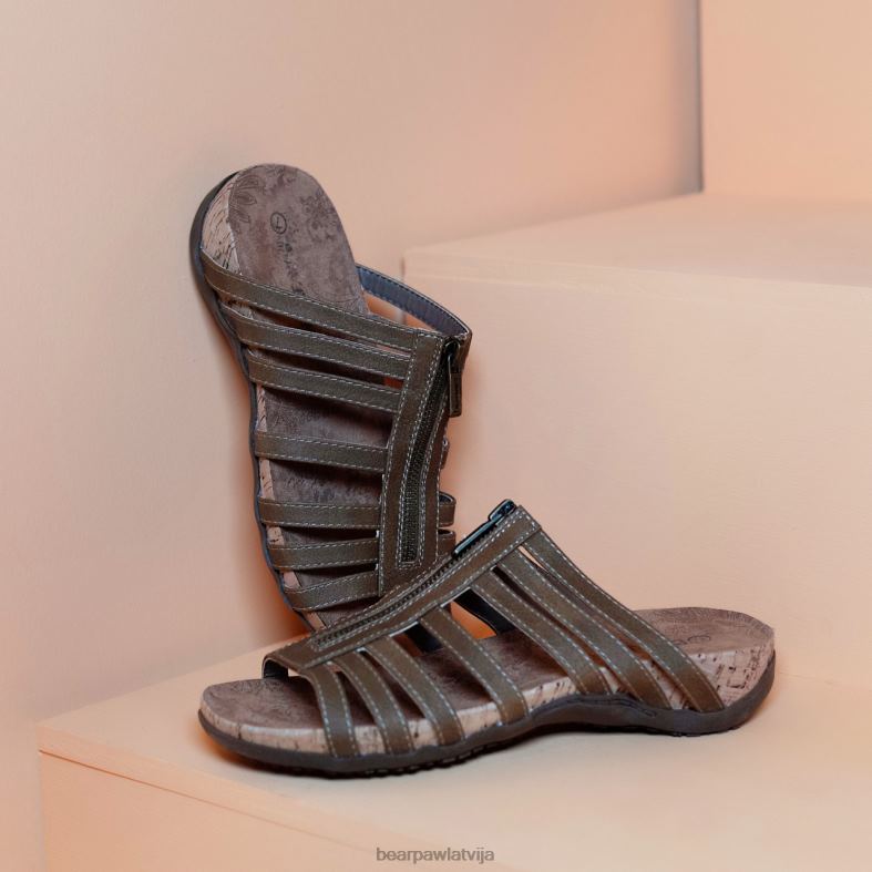 brūns sievietes sandales BEARPAW sabrina P2XFF361