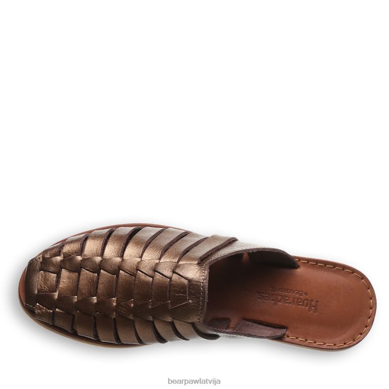 bronzas metālisks sievietes sandales BEARPAW zelda P2XFF359