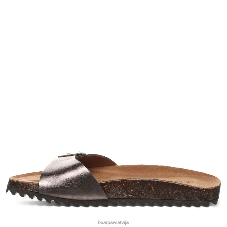 gunmetāls sievietes sandales BEARPAW ava P2XFF459