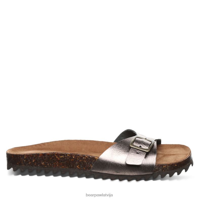 gunmetāls sievietes sandales BEARPAW ava P2XFF459