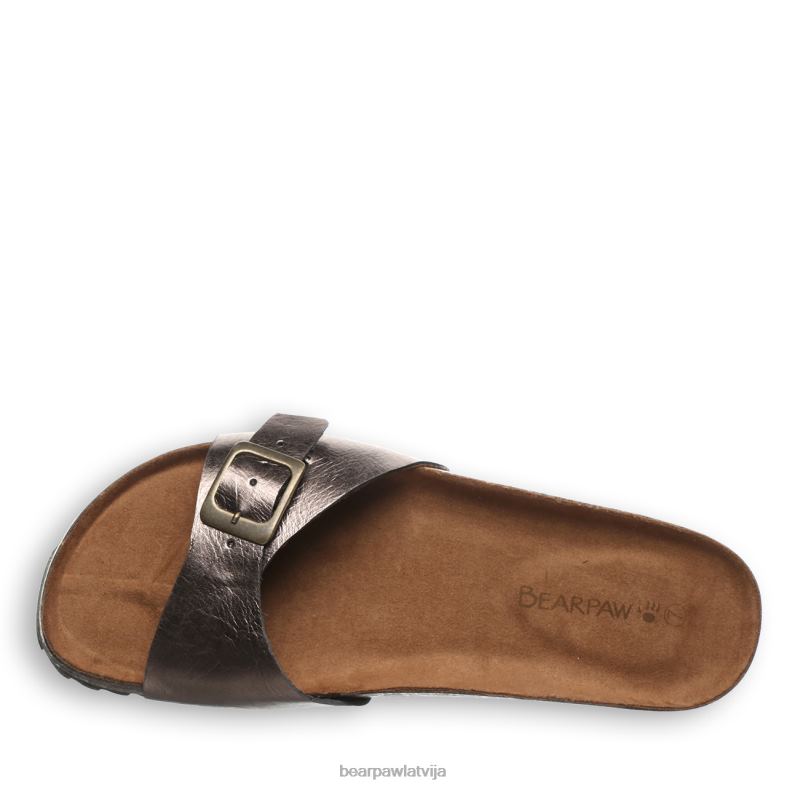 gunmetāls sievietes sandales BEARPAW ava P2XFF459