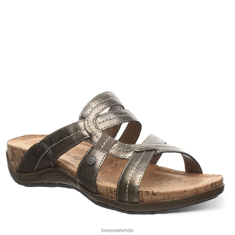 gunmetāls sievietes sandales BEARPAW kai ii P2XFF480