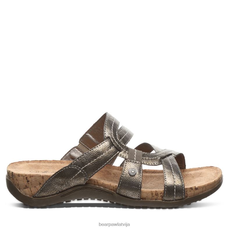 gunmetāls sievietes sandales BEARPAW kai ii P2XFF480