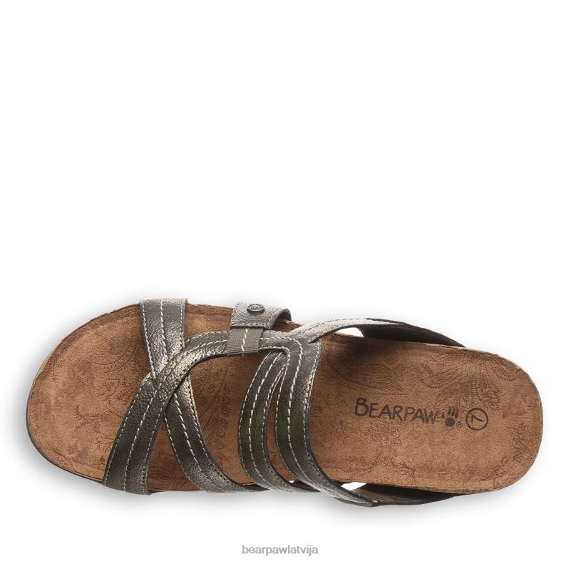 gunmetāls sievietes sandales BEARPAW kai ii P2XFF480