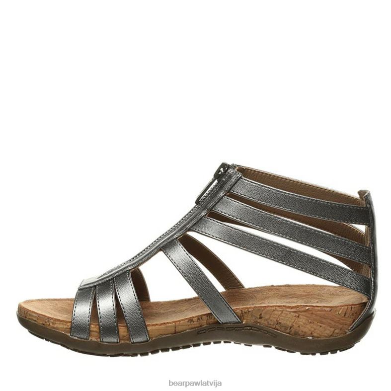 gunmetāls sievietes sandales BEARPAW layla plats P2XFF436