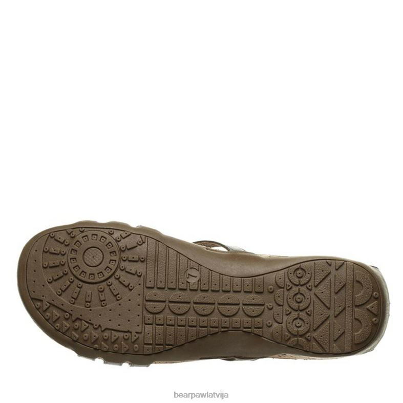 gunmetāls sievietes sandales BEARPAW layla plats P2XFF436