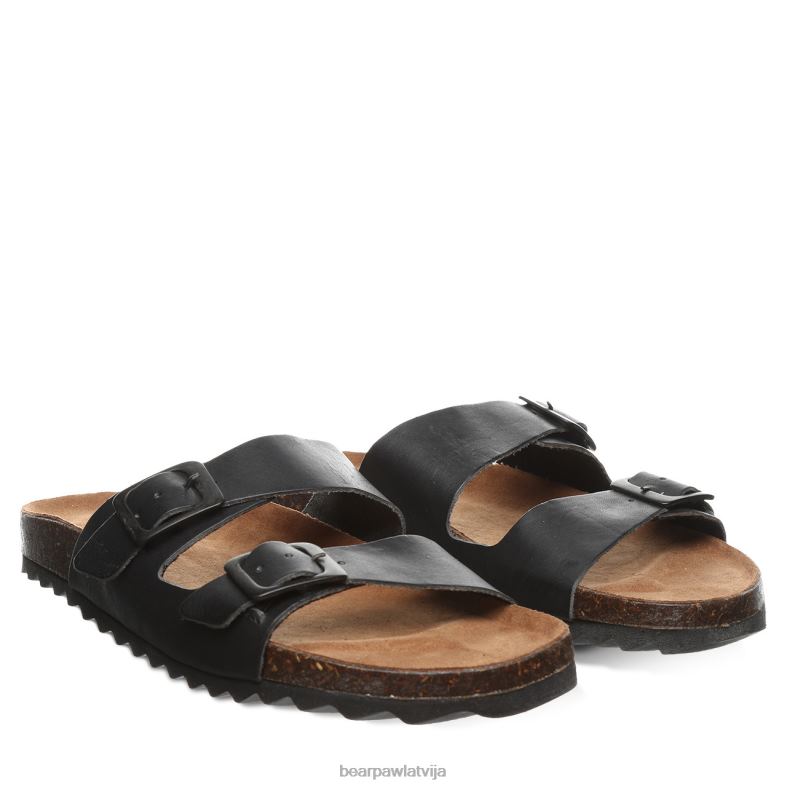 melns sievietes sandales BEARPAW Džuljeta P2XFF457