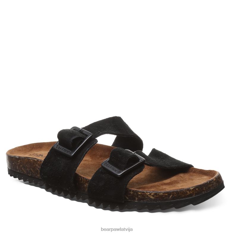 melns sievietes sandales BEARPAW Džuljeta ii P2XFF356