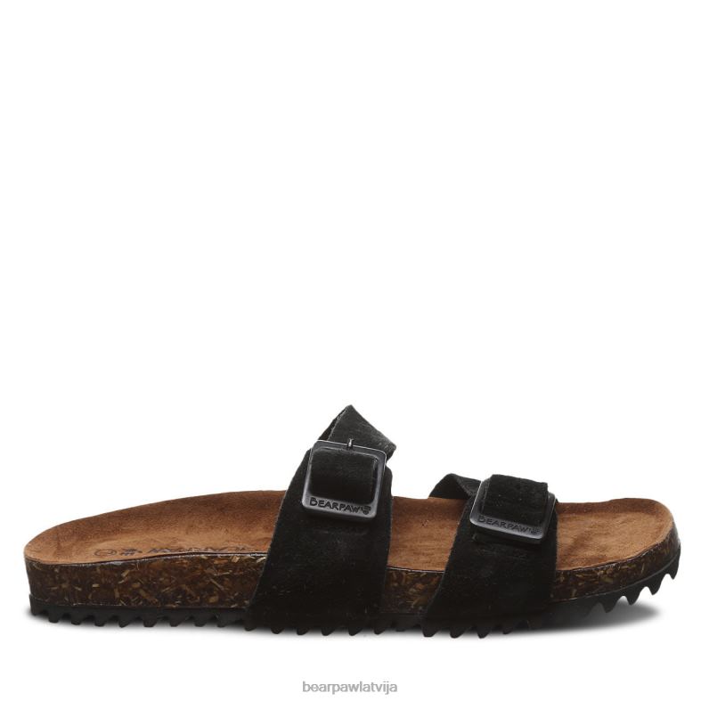 melns sievietes sandales BEARPAW Džuljeta ii P2XFF356