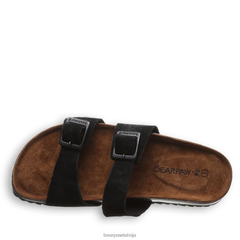melns sievietes sandales BEARPAW Džuljeta ii P2XFF356