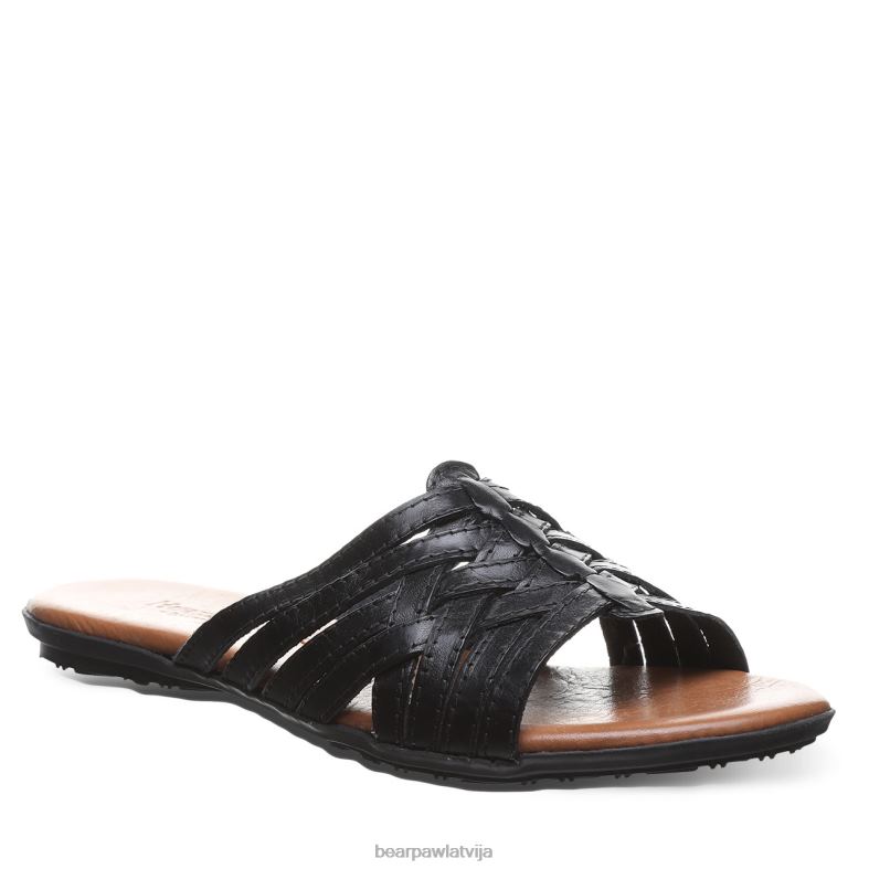melns sievietes sandales BEARPAW Elisa P2XFF384