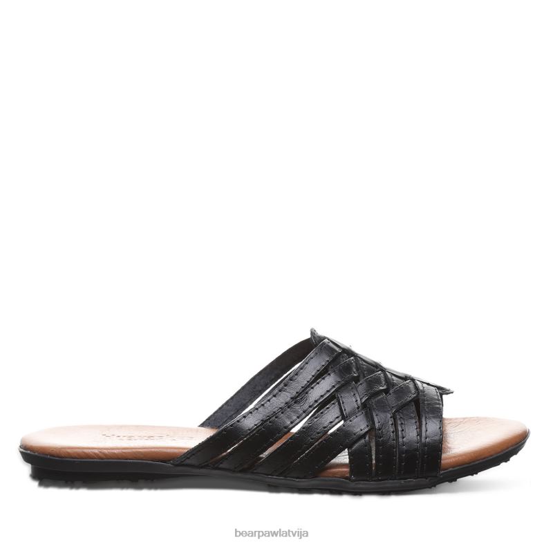 melns sievietes sandales BEARPAW Elisa P2XFF384