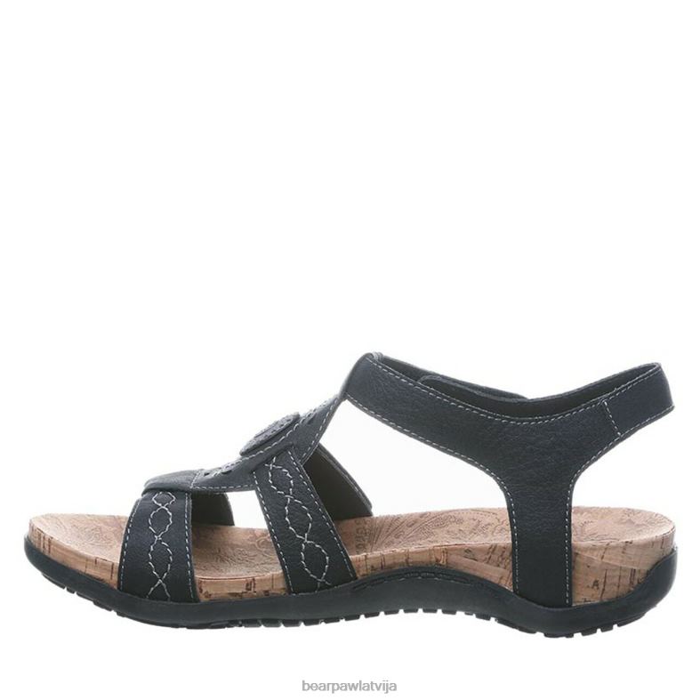 melns sievietes sandales BEARPAW Ridlijs ii P2XFF410