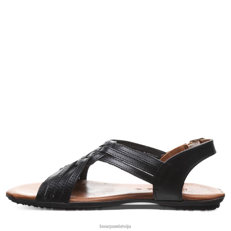 melns sievietes sandales BEARPAW ahāts P2XFF379