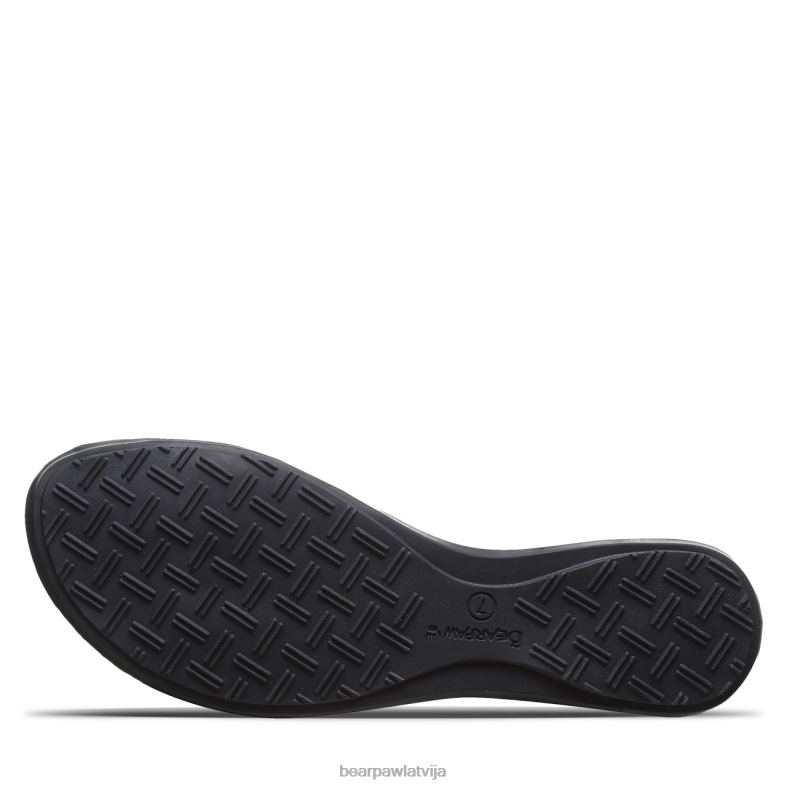 melns sievietes sandales BEARPAW ahāts P2XFF379