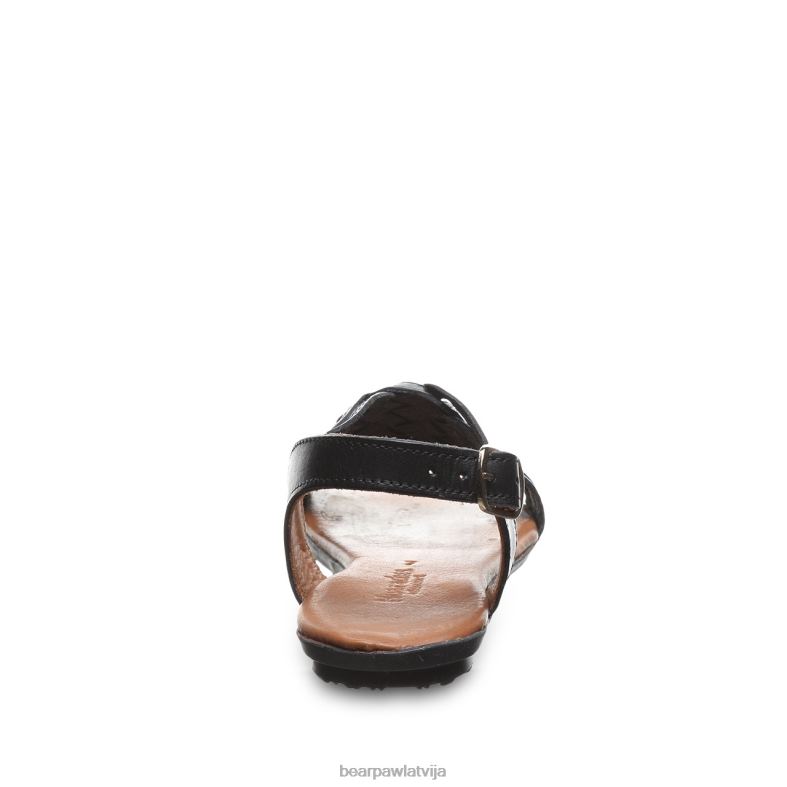 melns sievietes sandales BEARPAW ahāts P2XFF379