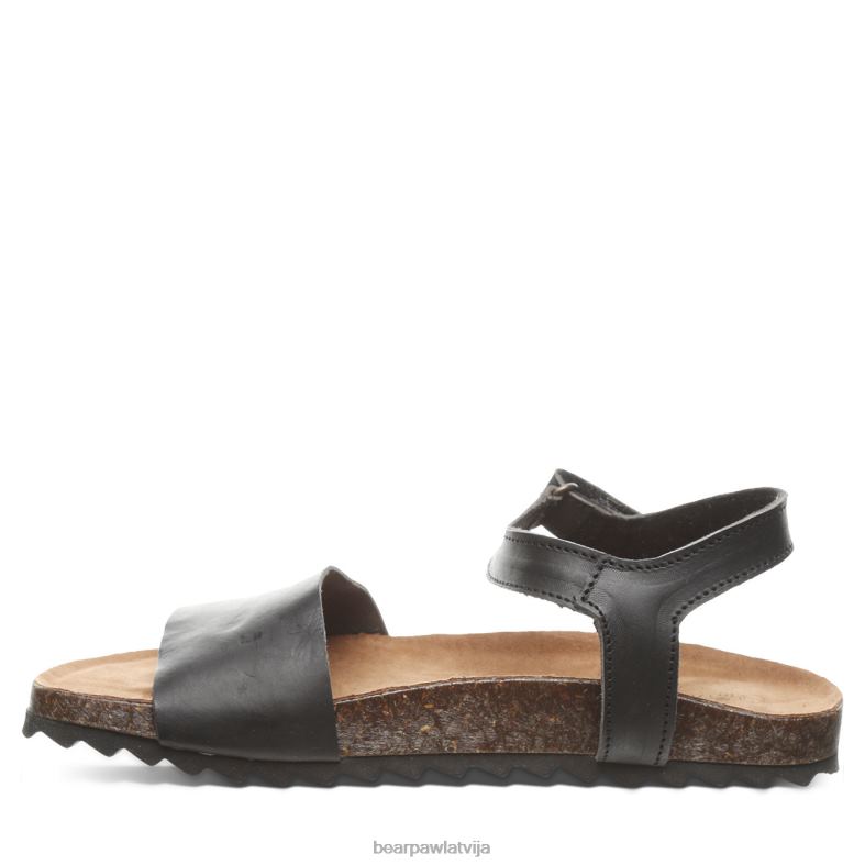 melns sievietes sandales BEARPAW alma P2XFF451
