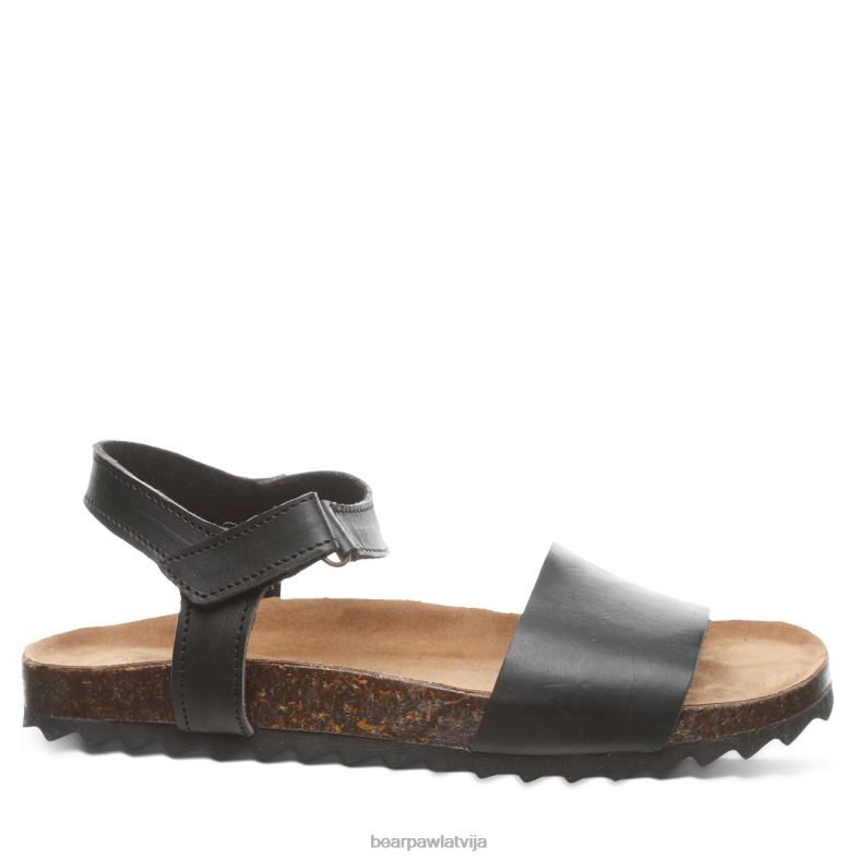 melns sievietes sandales BEARPAW alma P2XFF451