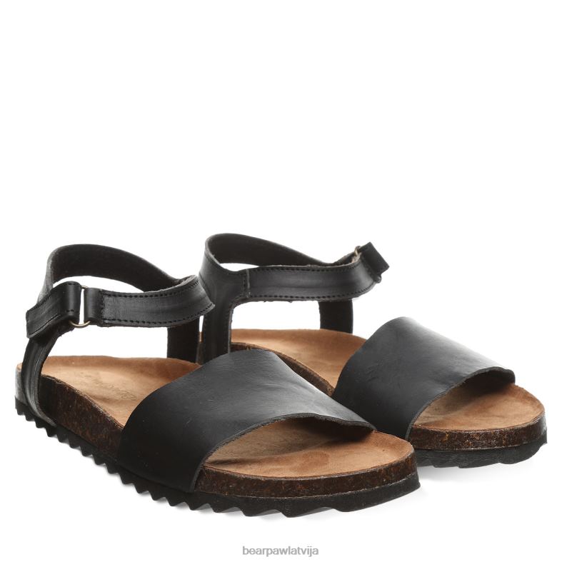 melns sievietes sandales BEARPAW alma P2XFF451