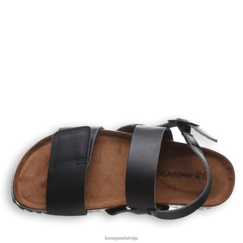 melns sievietes sandales BEARPAW alma ii P2XFF375