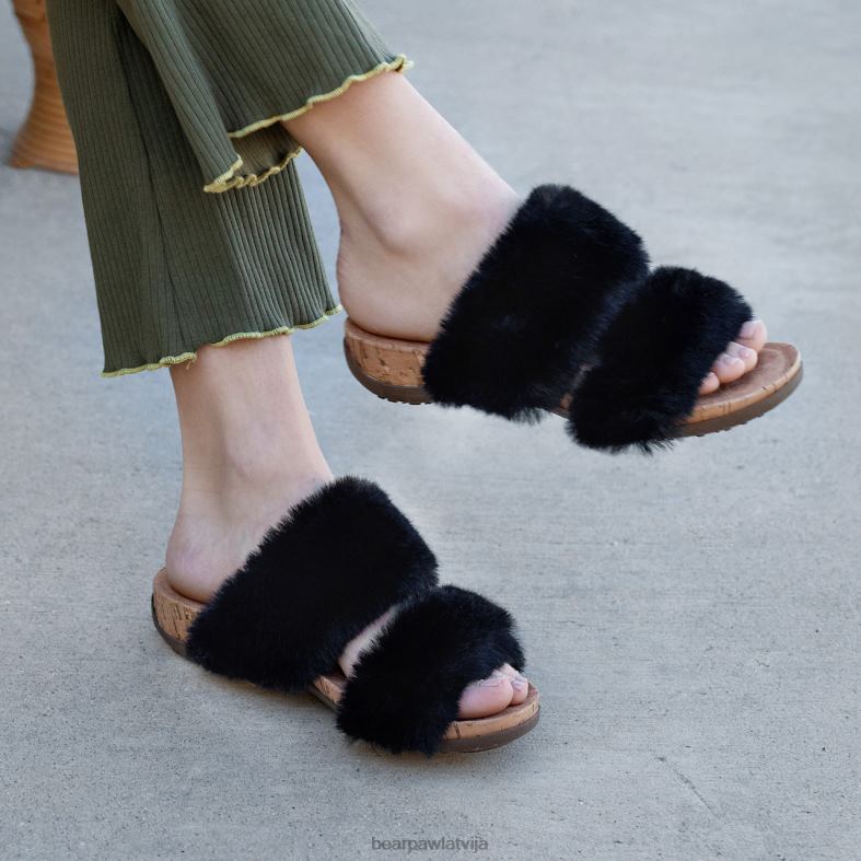 melns sievietes sandales BEARPAW analia P2XFF398