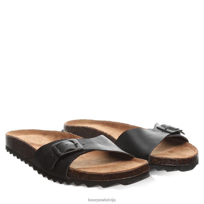 melns sievietes sandales BEARPAW ava P2XFF395