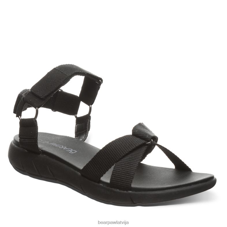 melns sievietes sandales BEARPAW becca P2XFF473