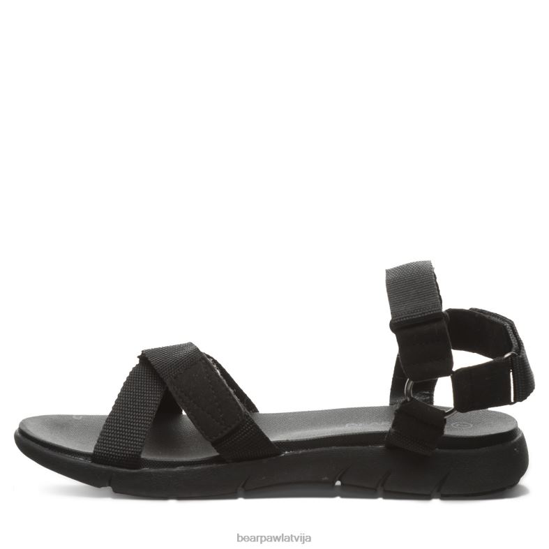 melns sievietes sandales BEARPAW becca P2XFF473