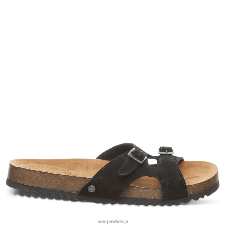 melns sievietes sandales BEARPAW jaycee P2XFF471