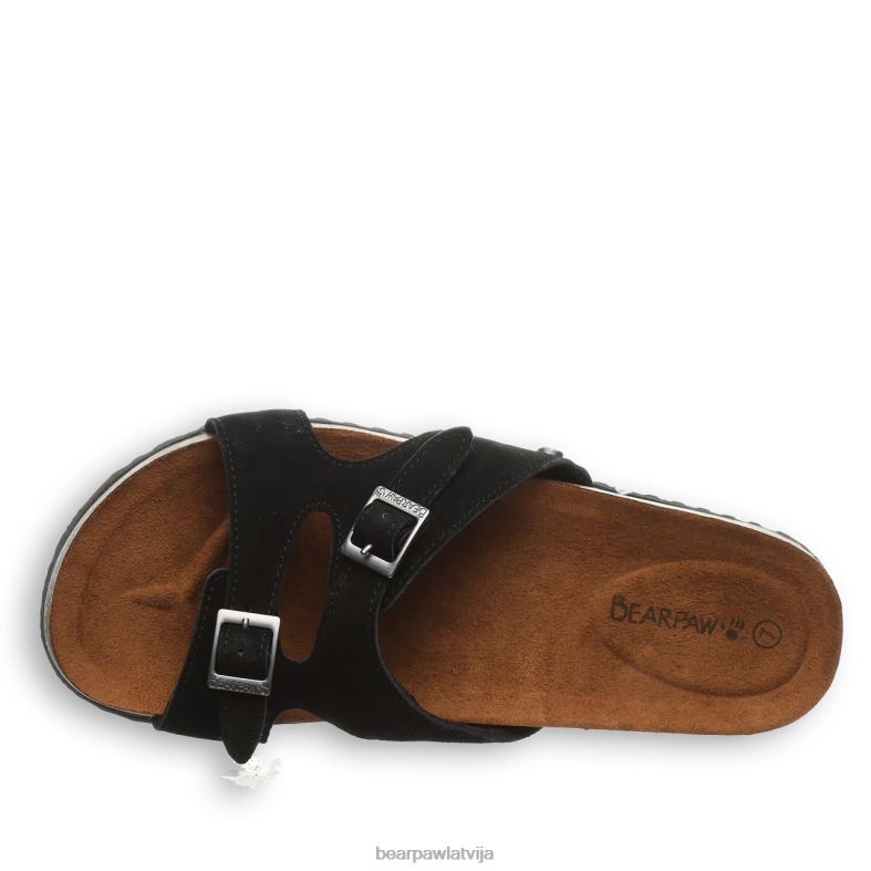 melns sievietes sandales BEARPAW jaycee P2XFF471