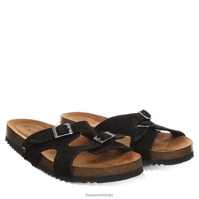 melns sievietes sandales BEARPAW jaycee P2XFF471