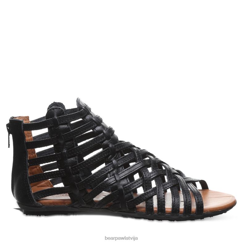 melns sievietes sandales BEARPAW juanita P2XFF390