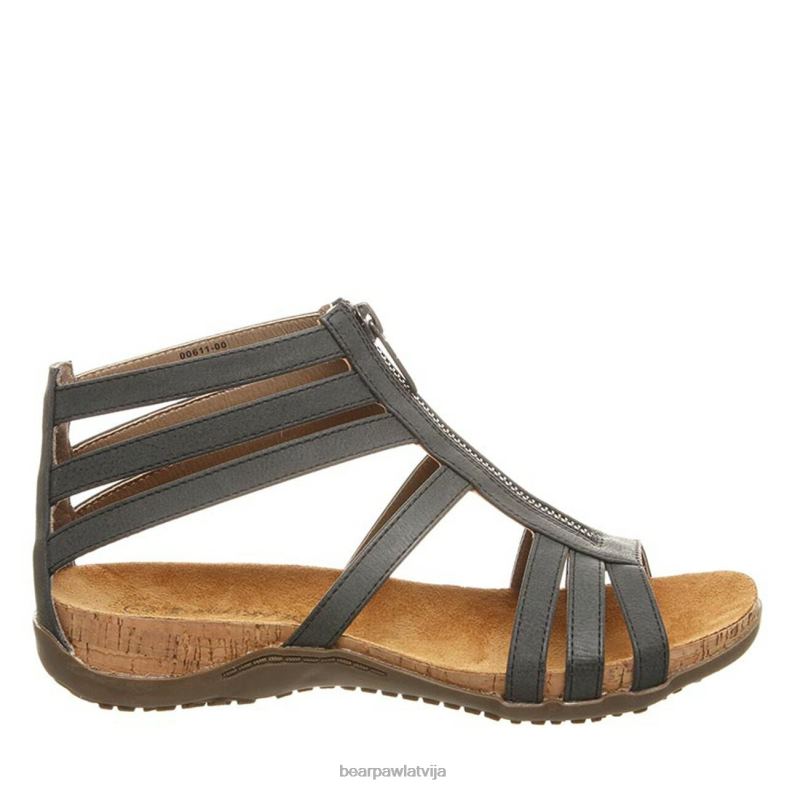 melns sievietes sandales BEARPAW layla P2XFF441
