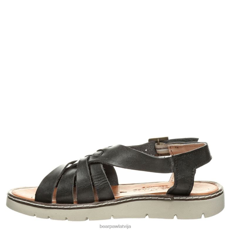 melns sievietes sandales BEARPAW lea P2XFF491