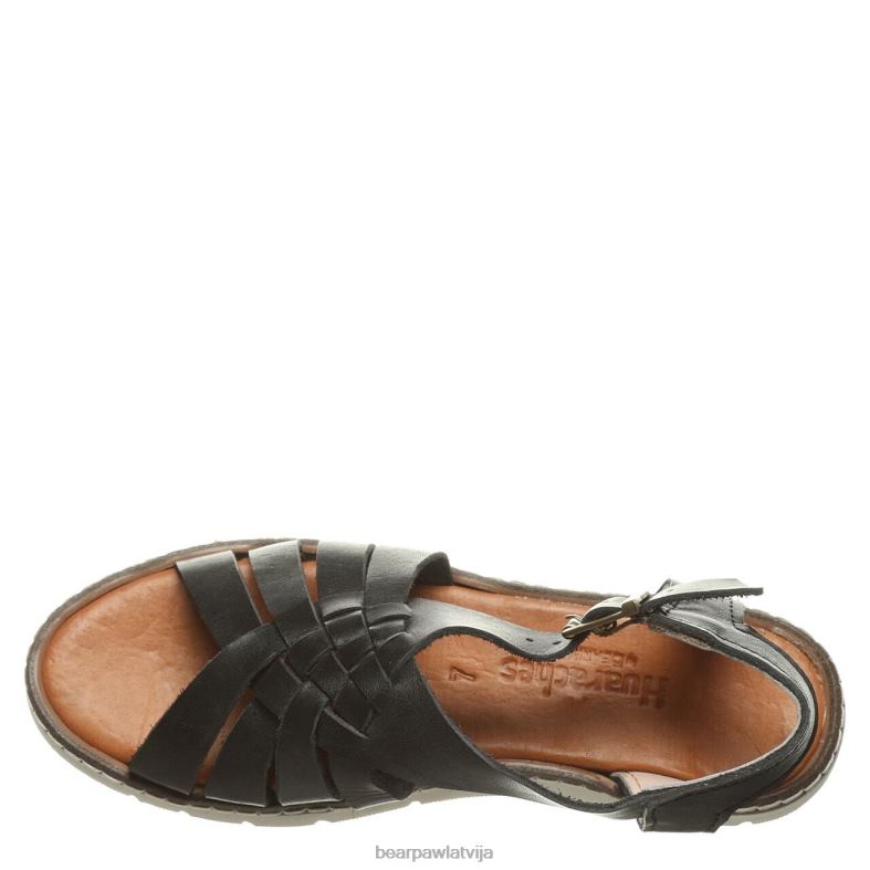 melns sievietes sandales BEARPAW lea P2XFF491