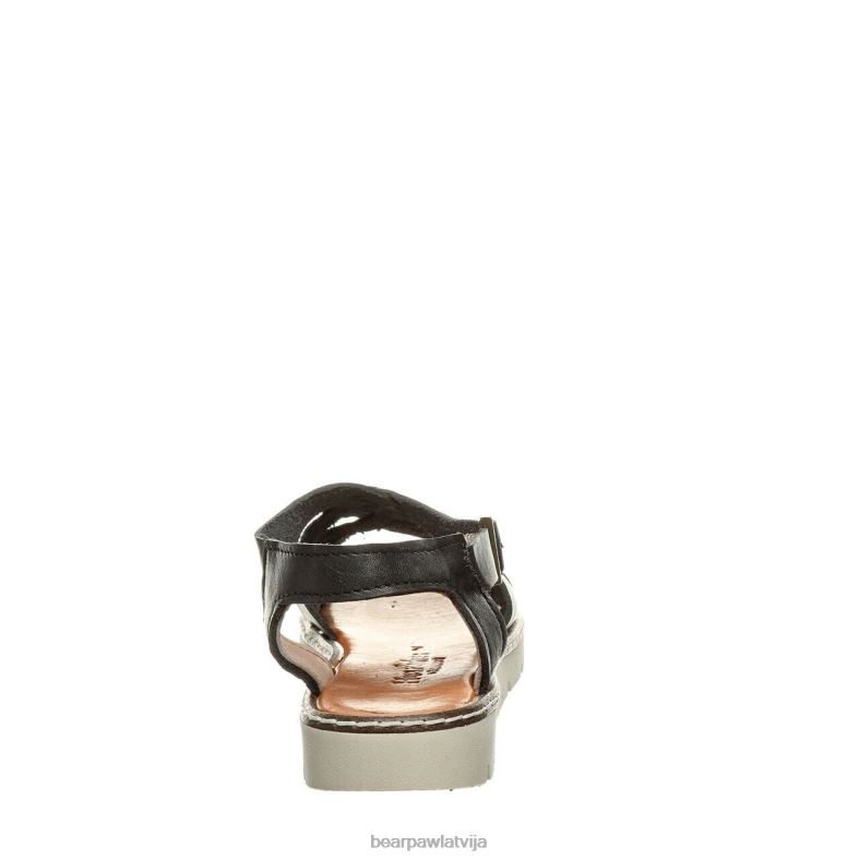 melns sievietes sandales BEARPAW lea P2XFF491