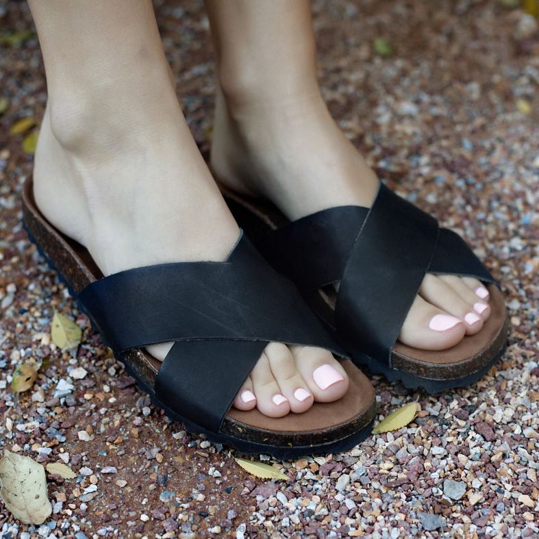 melns sievietes sandales BEARPAW margarita P2XFF447